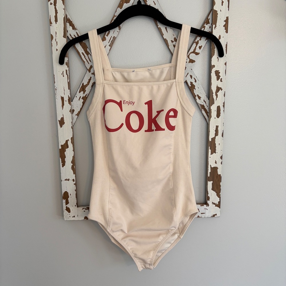 Zara Coca Cola Retro Bodysuit Size Small Size Tag Removed